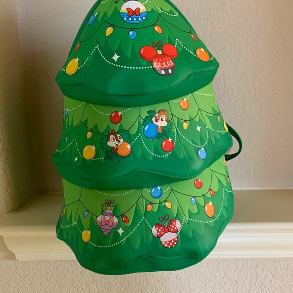 Loungefly Bags Loungefly Disney Chip And Dale Christmas Tree Mini Backpack Poshmark